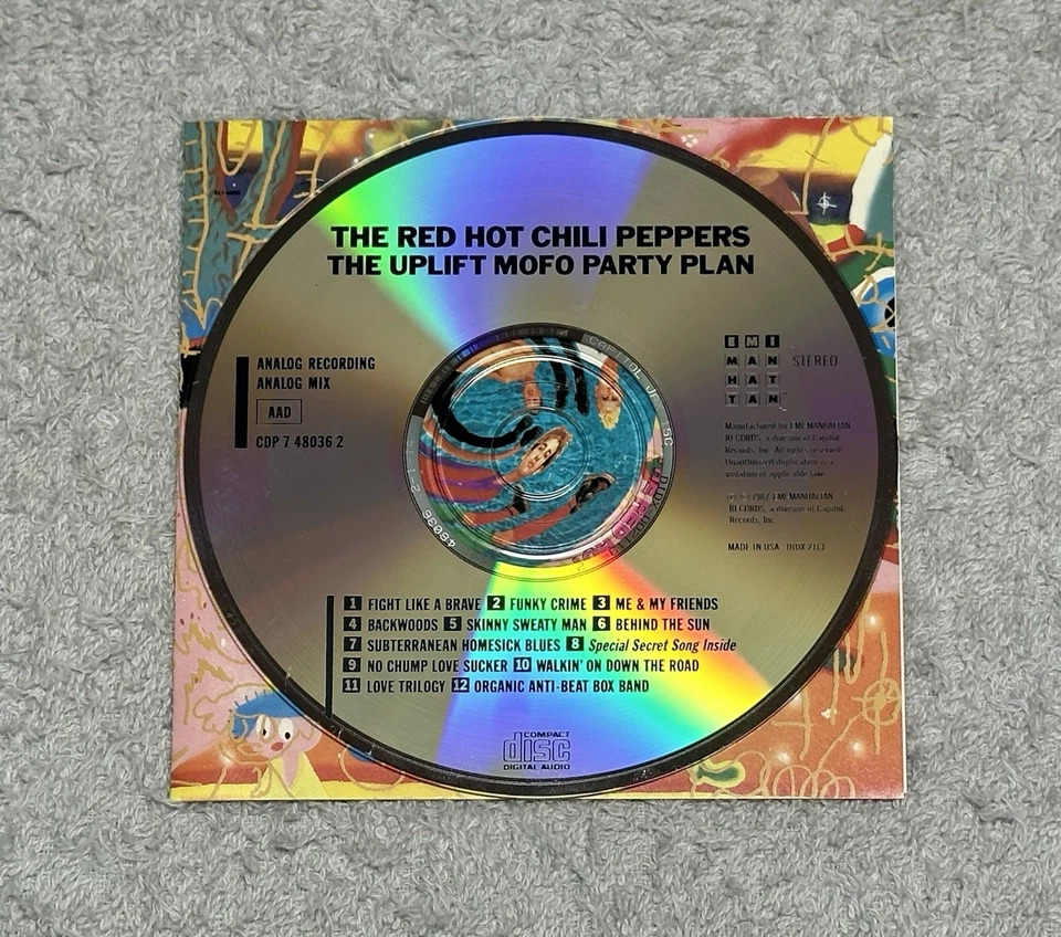 The Uplift Mofo Party Plan by Red Hot Chili Peppers (CD, EMI, 1990) First Editio Foto 1 de 3