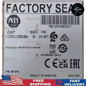 NEW Sealed AB 1766-L32BXBA Micrologix 1400 32 Point Controller US Free Tax - Picture 1 of 3