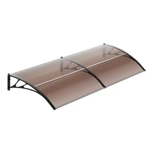 Patio Door Awning, 118"x39" Window Awning Door Canopy, Outdoor Polycarbonate - Picture 1 of 7