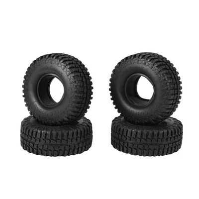 2X(4 StüCk 100MM 1.9 Gummi Reifen Reifen Rad für 1/10 RC Crawler Auto Axial7324 - Bild 1 von 4