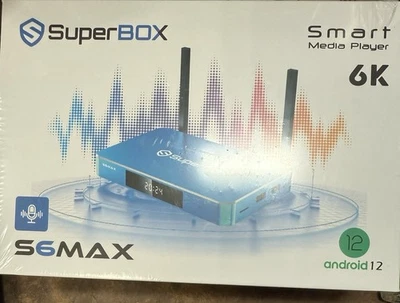 SUPER MEDIA TECHNOLOGY Superbox S6 Max New Factory sealed Box. All Offers Accepted.
