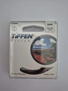 Tiffen 58mm Round 6pt 2mm Star Effect Filter Lens MFR #58STR62 - Picture 1 of 3