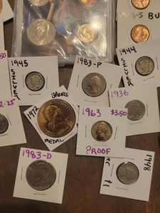 Starter Coin Lot That Won't Break The Bank Silver, Copper, Gold - Picture 1 of 9