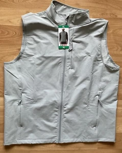 32 Degree Heat Full Zip Vest, 3 Zip Pockets, Midweight, Green Gray, Men's XL - Picture 1 of 6