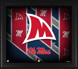 Ole Miss Rebels Framed 15" x 17" Team Threads Collage - Picture 1 of 1