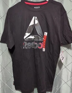 Reebok Men's Active Short Sleeve Camo Delta Logo Tee Medium - Picture 1 of 3
