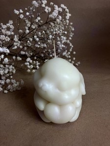 Easter Bunny Love Beewax Candle Organic | Hemp Wick