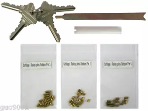 Kit rekey Schlage 4 chiavi 12 serrature rekeying kit 5 pin proprietario strumenti chiave - Foto 1 di 1