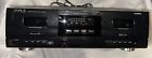 PYLE PT-659DU Dual Cassette Deck Stereo USB Tape to MP3 Converter Great Cond!