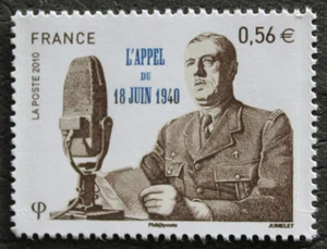 Timbre - FRANCE - 70e anniversaire de l'appel 18 juin - 2010 - Neuf ** - YT4493 - Imagen 1 de 1