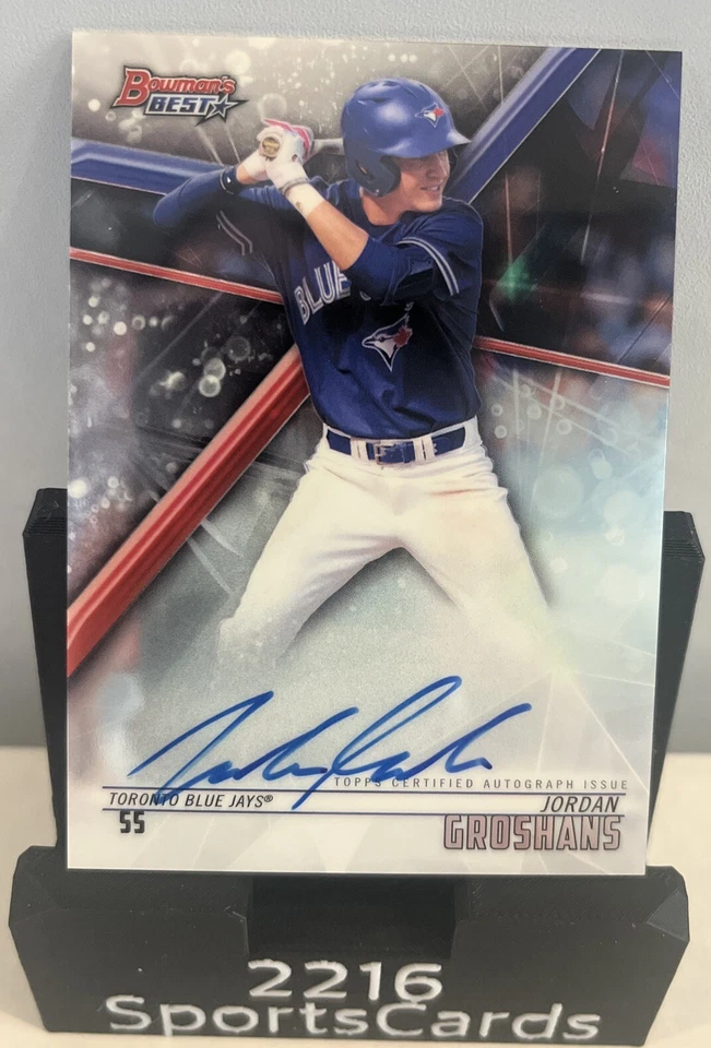 Jordan Groshans Auto RC 2018 Bowman Best Prospect Autos - Image 1 of 1