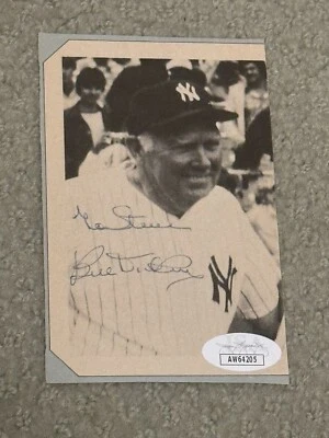 Bill Dickey Signed/Inscribed 3.5 X 5 Magazine Photo JSA HOF New York Yankees #8 - Image 1 of 2
