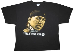 Vintage Hines Ward Super Bowl XL MVP Big Face Reebok T-Shirt Men's 2XL - Picture 1 of 5