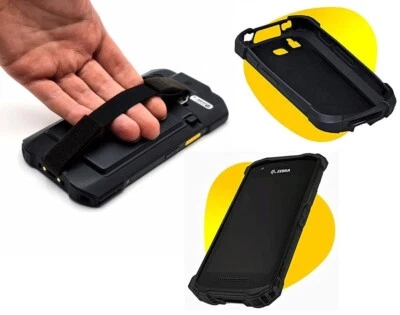 Zebra TC21 & TC26 Rugged Bumper Case With Hand Strap  - Black  - Image 1 of 4