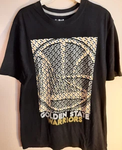 UNK Mens Sz L GSW Golden State Warriors NBA Basketball Black Shirt Tee--EUC! - Picture 1 of 3