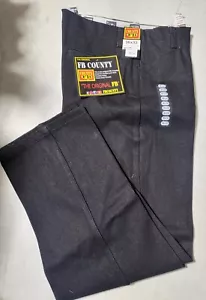 FB County Original Hard Denim Pant Pants Indigo Black Blue work casual - Picture 1 of 5
