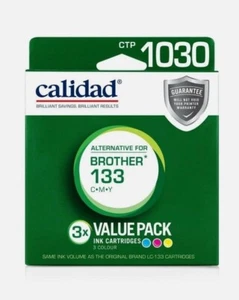 Calidad Brother LC133 CTP 1030 3x10ml Ink Cartridges #B133/1 (No Retail Box) - Picture 1 of 3