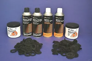 2 Battery Terminal Protection Spray 2 Cleaner & 200 Black Terminal Protectors - Bild 1 von 5