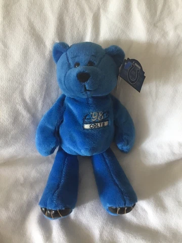 Peyton Manning #18 Beanie Bear Limited Treasures 1998 Indianapolis Colts NFL, 9” Cover