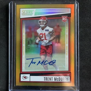 2022 SCORE GOLD ZONE ROOKIE AUTOGRAPH TRENT McDUFFIE RC Auto /50 Q0803 - Picture 1 of 3