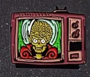 Spilla smaltata MARS ATTACKS - aliens horror fantascienza - SPEDIZIONE GRATUITA!!!! - Foto 1 di 1