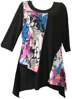 Nuevo con etiquetas HILOS SAGRADOS apliques florales negros tejido mordedura de tiburón TÚNICA SUPERIOR S M Envío gratuito Foto 1 de 4