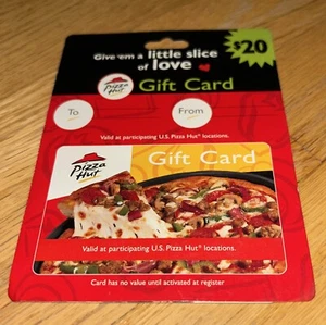 Vintage 2003 PIZZA HUT GIFT CARD with HANGER - (No Value) Collectible #1 - Picture 1 of 3