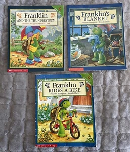 Franklin's Book Bundle, Riding Bike, Blanket and Thunderstorm - Picture 1 of 5