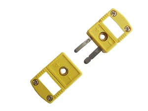 TYPE K THERMOCOUPLE MINI CONNECTOR PLUG AND SOCKET FLAT PIN - Picture 1 of 1