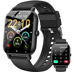 2024 Smart Watch For Men/Women, Waterproof Smartwatch Bluetooth iPhone Samsung - Zdjęcie 1 z 9