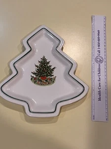 Plato para servir Pfaltzgraff Christmas Heritage en forma de árbol. Estados Unidos. 11 pulgadas - Imagen 1 de 8