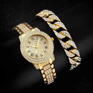 Diamond Women Watches Gold Watch Ladies Wrist Watches Luxury Brand Rhinestone... - Picture 1 of 24
