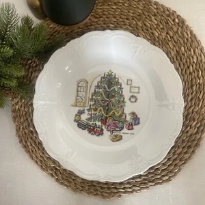 Tirschenreuth Bavaria Tannenbaum Christmas Tree Plate Monika Cole 10.25" Germany - Picture 1 of 10