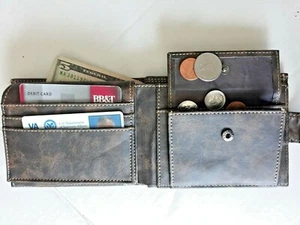 WALLET -Mens' - 9 credit card compartments -Zipper $ compartment - Picture 1 of 3