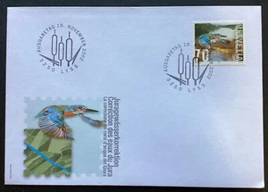 SWITZERLAND 2002 Stamp Day - Kingfisher FDC, Lyss Special Postmark (SS548) - Picture 1 of 1