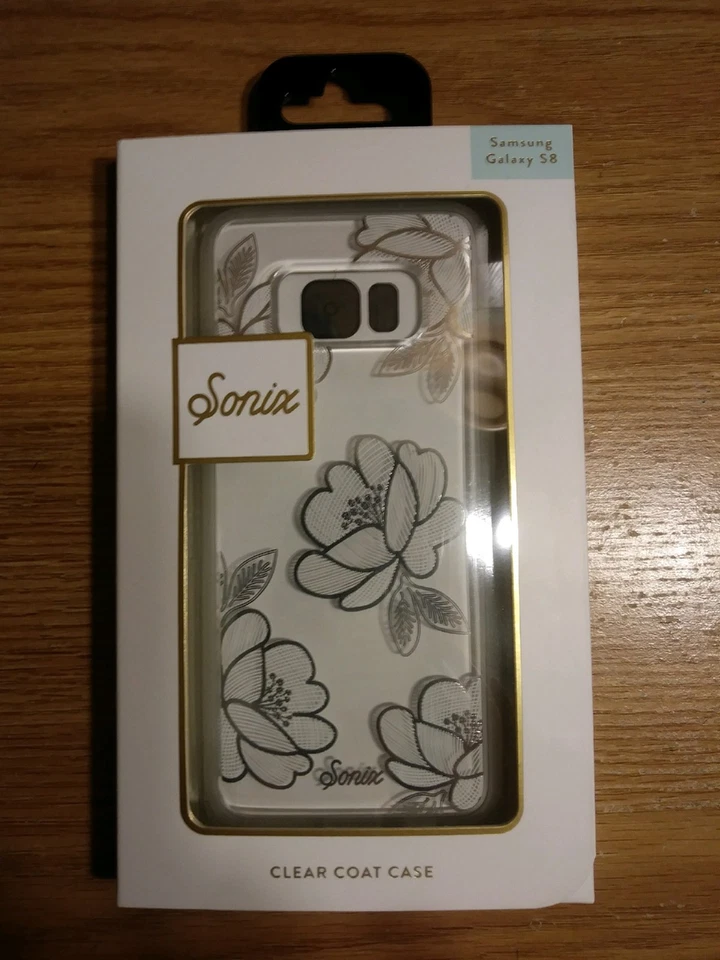Nueva Funda de Diseñador Abrigo Transparente Sonix para Samsung Galaxy S8 Floreta Plateada Foto 1 de 1