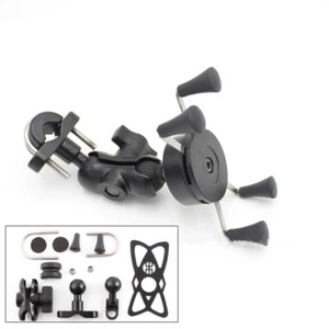 Universal X Grip Clamp Motorbike Motorcycle Mobile Phone Holder Mount Cycling - Picture 1 of 11
