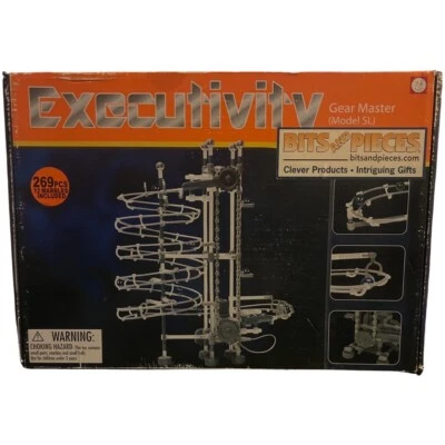 Bits and Pieces-Deluxe Gear Master Marble Run-269 Piece Marble Roller Coaster - Image 1 of 2