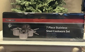 Snap On Tools 7 Piece Pots And Pans Cooking Set with Ratchet Handles New in Box - Picture 1 of 5
