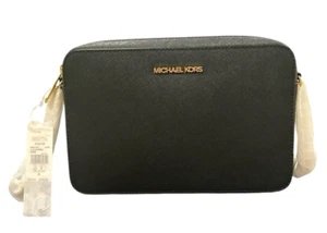 Michael Kors Jet Set Item Large EW Crossbody Black Saffiano Leather Bag NWT - Picture 1 of 9