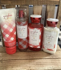 Paquete de amor Bath & Body Works Gingham x 4 loción corporal, crema, gel de ducha - Imagen 1 de 3