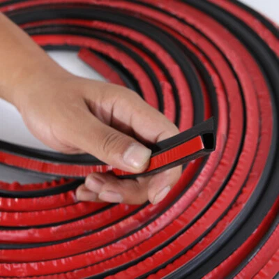 4M P Type Car Door Rubber Seal Strip Noise Insulation Sealing Weatherstrip - Image 1 of 4