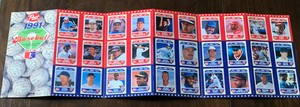 1991 Post Cereal Rookie Star Baseball Complete 30 Card Set And Card Holder