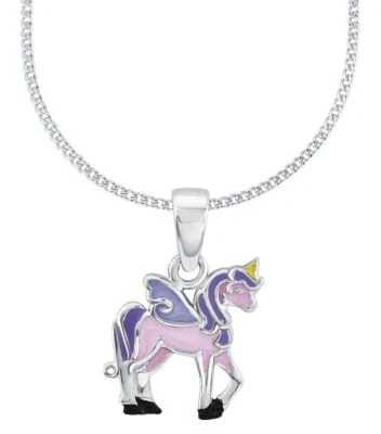 Prinzessin Lillifee Silberkette mit Einhornanhänger Rosa 2013154 - Bild 1 von 2