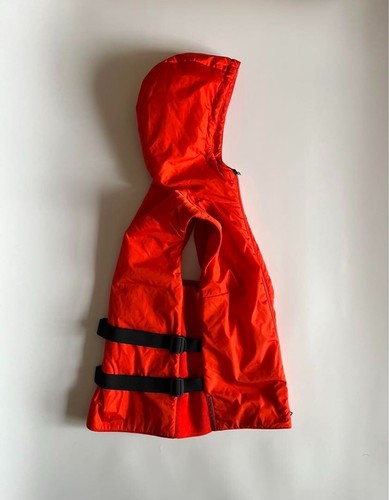 Giacca giubbotto con cappuccio PRADA FW1999 rosso donna