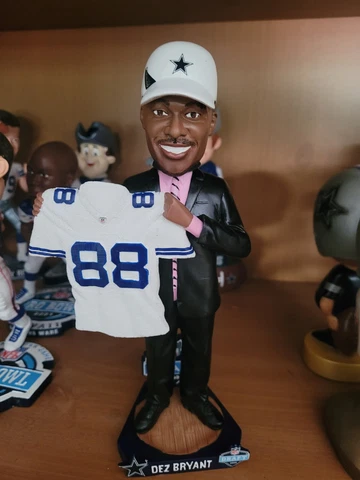 Dez Bryant Draft day RARE Dallas Cowboys white jersey Bobblehead #54/504 Cover