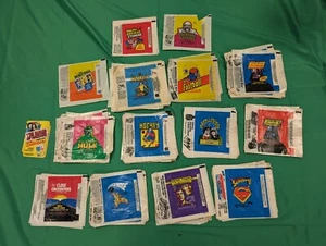 Lot Of 164 Mixed Wax Wrappers Late 1970s -1980s - Picture 1 of 16