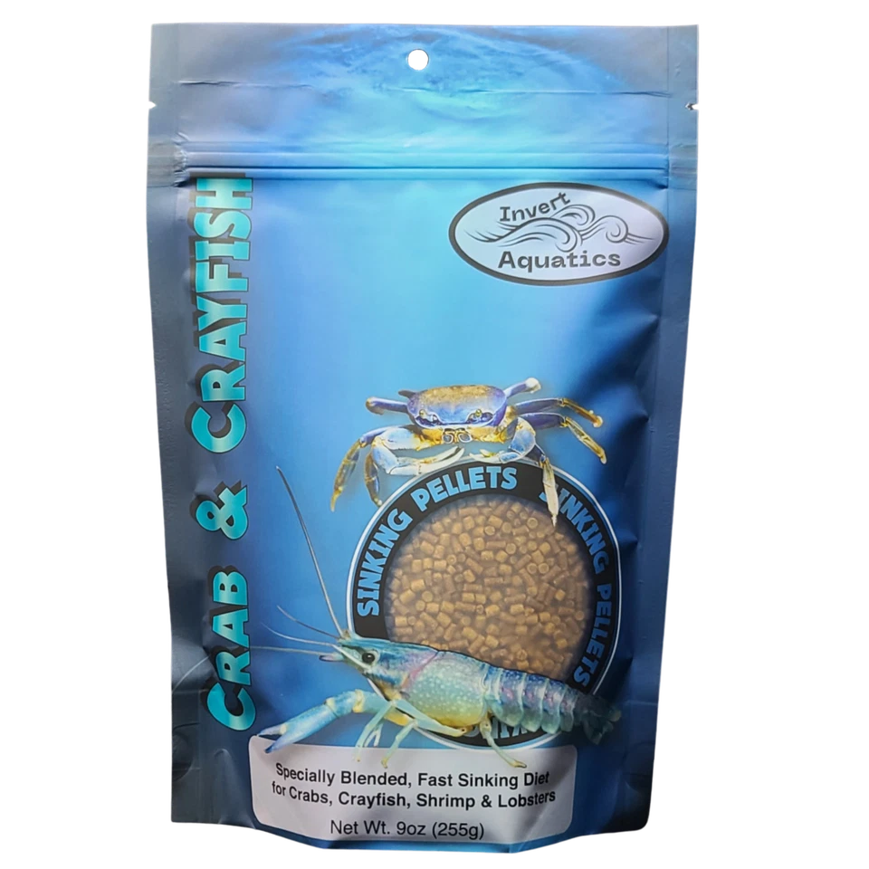 Crab & Crayfish Blended Diet - Fast Sinking Pellets for Scavenging Aquatic Pets - Image 1 of 3