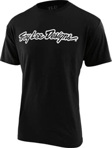 Troy Lee Designs Signature Youth Short Sleeve T-Shirt Black Large - 724807004 - Picture 1 of 1