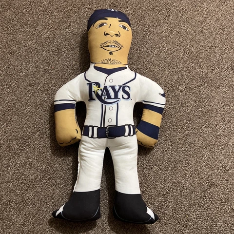 DESMOND JENNINGS #8 Plush Doll Stuffed Toy Figure --TAMPA BAY RAYS Promo 17" Cover